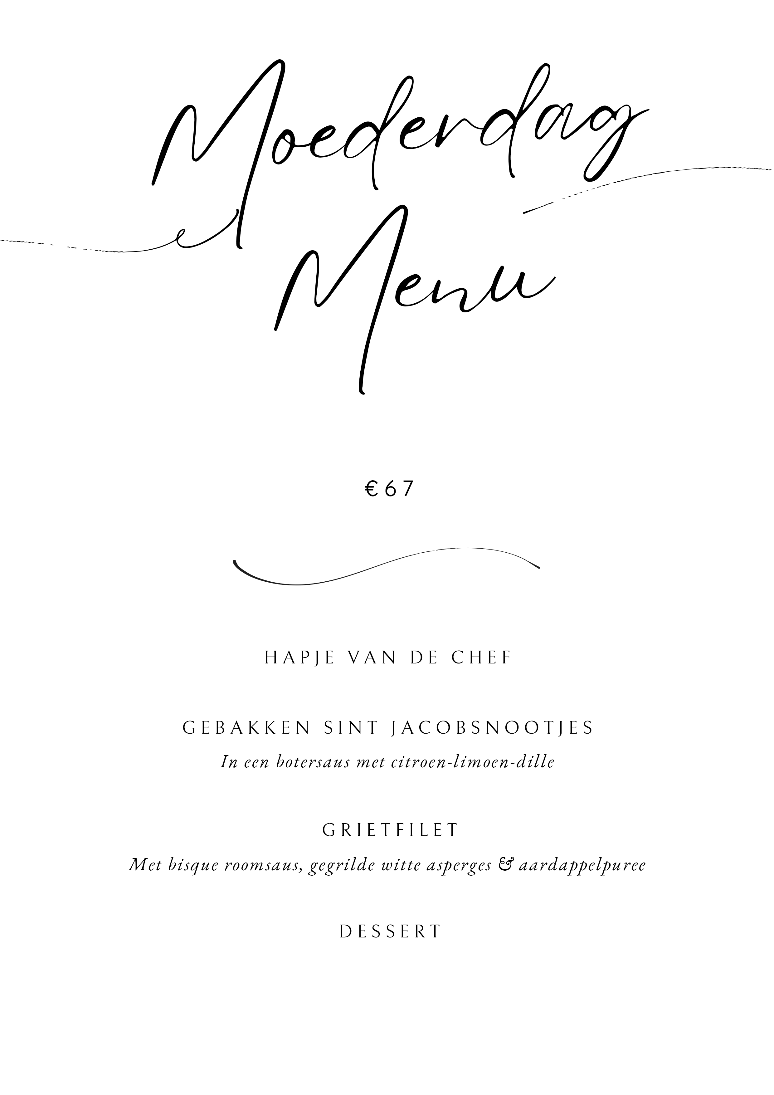 Moederdagmenu